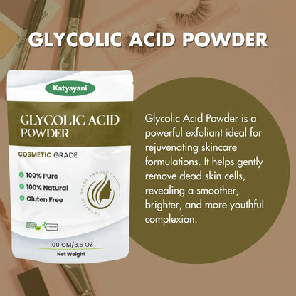 GGV Glycolic Acid Powder 100 gm (3.6 oz)-Cosmetic Grade