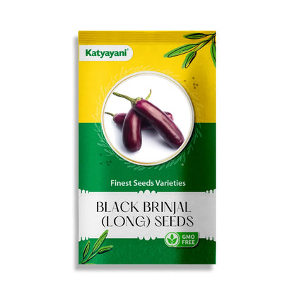 Black Brinjal (Long) Vegitable Seeds