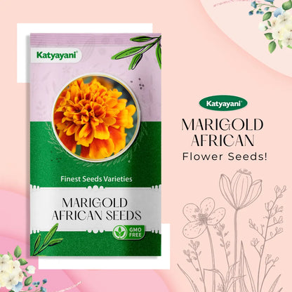 Marigold African Yellow Flowering Seeds